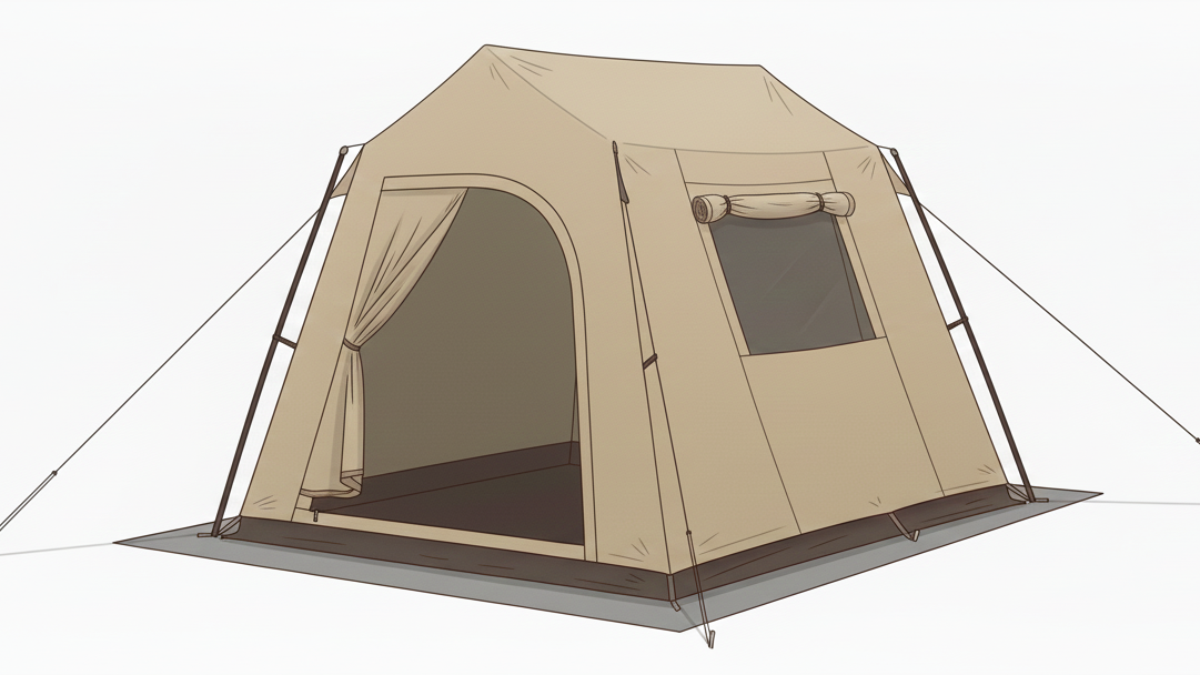 ロッジ型テント